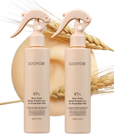 수노은 맥주 효모 비오틴 단백질 케어 노워시 헤어 미스트 200ml 1+1