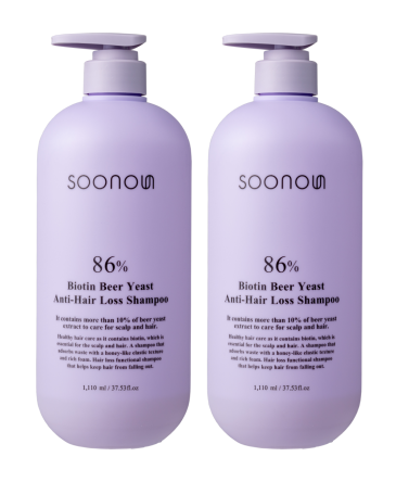 수노은 비오틴 비어 이스트 안티 헤어 로스 샴푸 1,110ml 1+1
